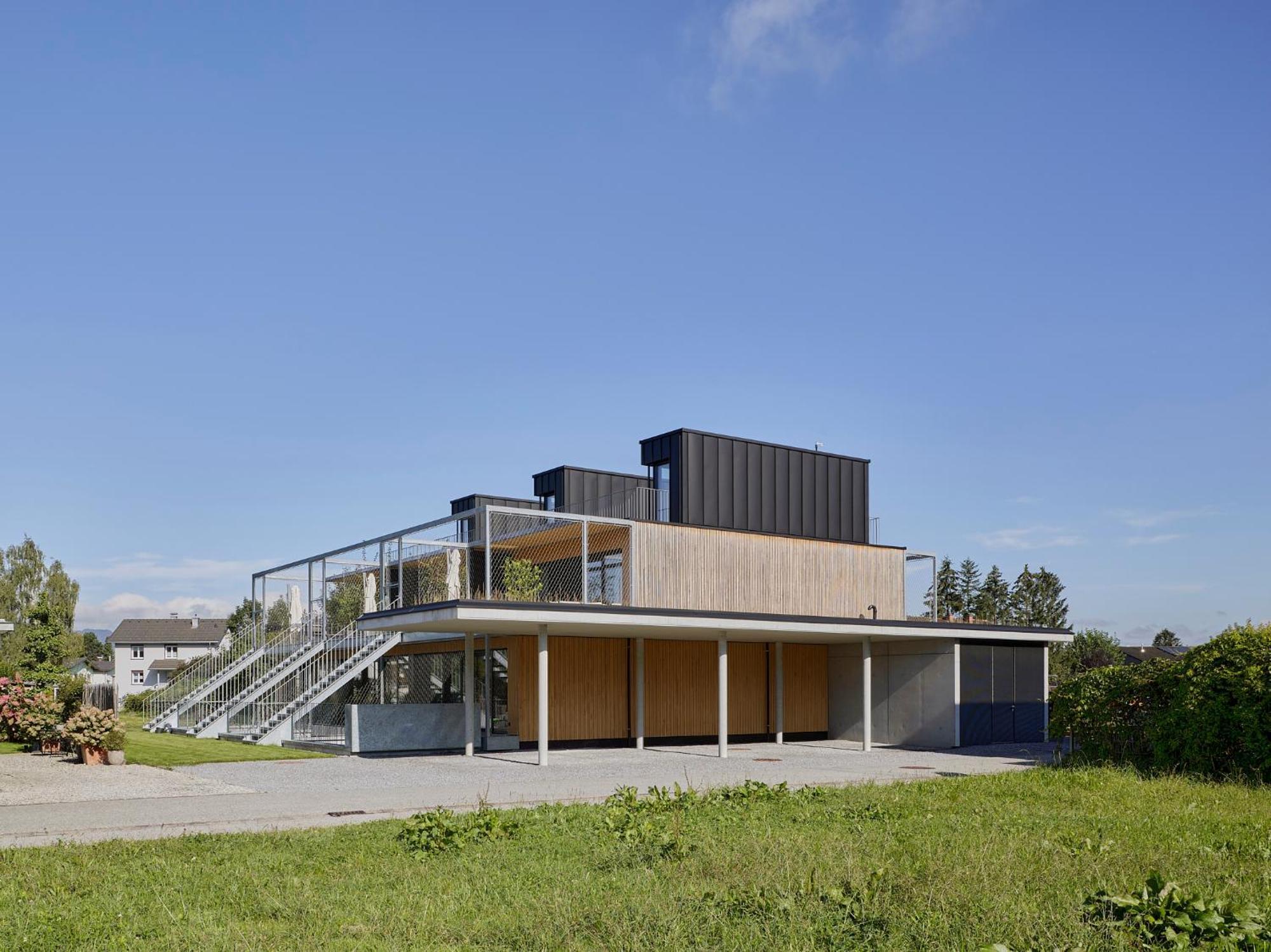 Architektenhaus Rhaa Mit Terrassen Altach Zewnętrze zdjęcie